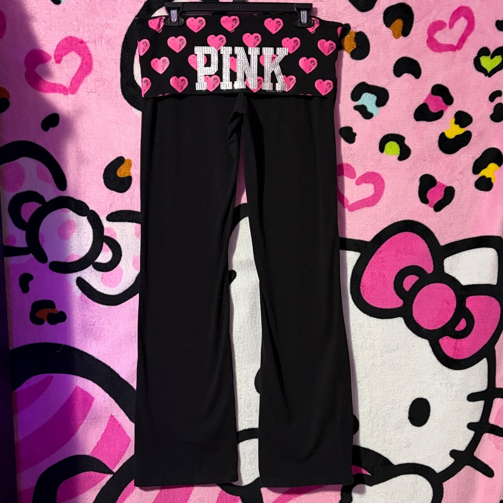 PINK vs Fold over yoga pants🖤 NFS🚫